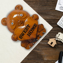 9609 plastic 5 hook panda key holder