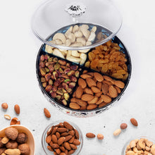 10238 round silver dry fruit box