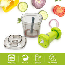 10195 2in1 manual push chopper 1100ml