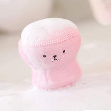 cute octopus shape silicone face scrubber massager 1 pc