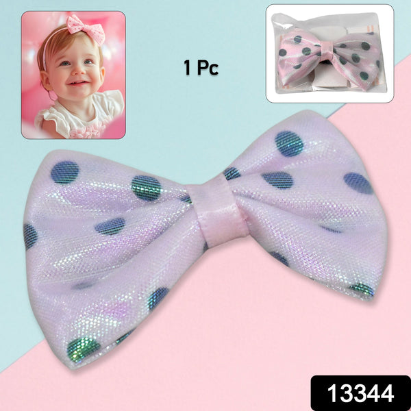13344 hair bow knot clip 1pc