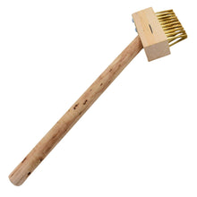 paving brush wooden block patio weed remover