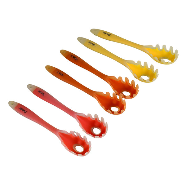 multipurpose silicone spoon silicone basting spoon non stick kitchen utensils household gadgets heat resistant non stick spoons kitchen cookware items for cooking and baking 6 pcs set 13