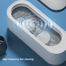 ultrasonic jewllery cleaner ultrasonic cleaning machine portable jewellery cleaning mchine for jewellery ring silver retainer glasses watches coins high frequency vibration machine battery not included