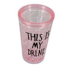 12694 plastic tumbler with straw