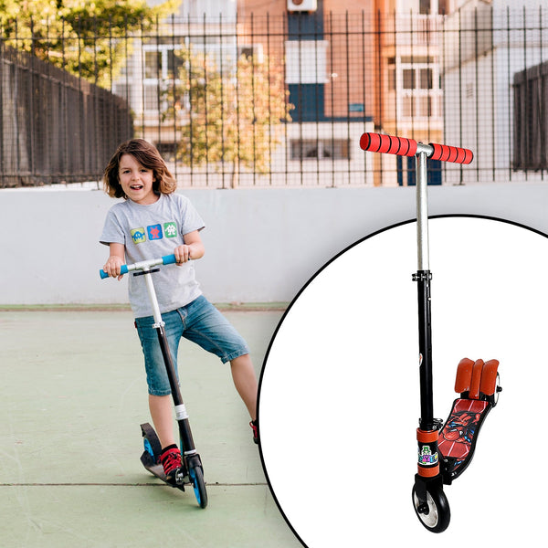 kids ride foldable scooter cycle with height adjustment