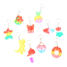compact silicone keychain toys for kids