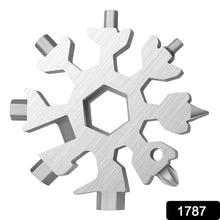 durable portable 18 in 1 snowflake multi tool snowflake bottle opener flat phillips screwdriver kit wrench 2