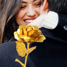luxury gold plated golden rose valentines day gift