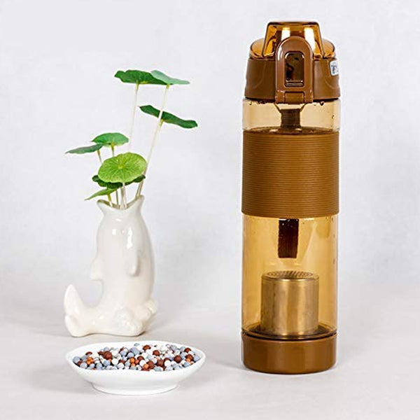 alkaline water bottle with food grade plastic stylish and portable particulates not included