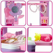 portable beauty set suitcase wheel