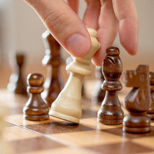 folding wooden chess board set 1pc