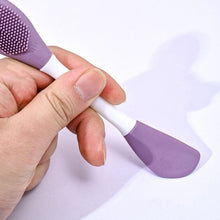 double headed face silicone mask brush