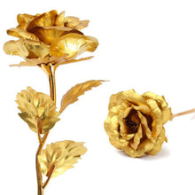 luxury gold plated golden rose valentines day gift