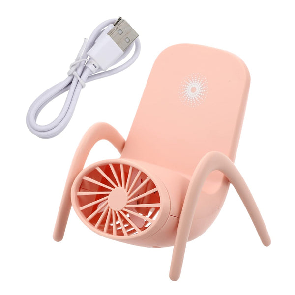 portable mobile phone holder fan