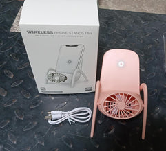 portable mobile phone holder fan