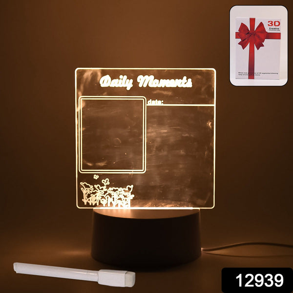 12939 3d heart shape creative lamp