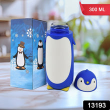 13193 penguin glass water bottle 300ml