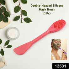 13531 2in1 sili face mask brush 1pc