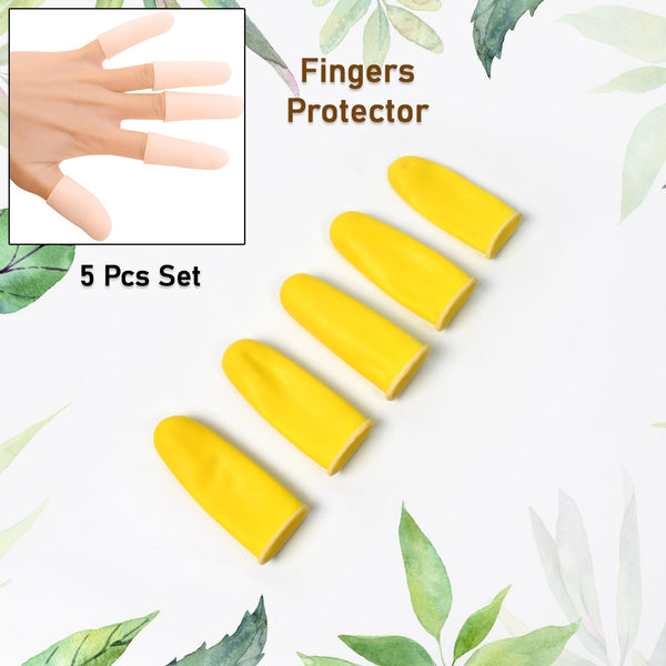 13632 yellow finger protectors caps 5pc