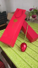 metal red rose couple jewelry box valentines day gift