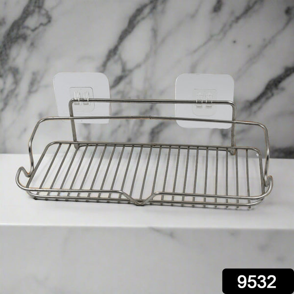 stainless steel shelf storage suction basket rack