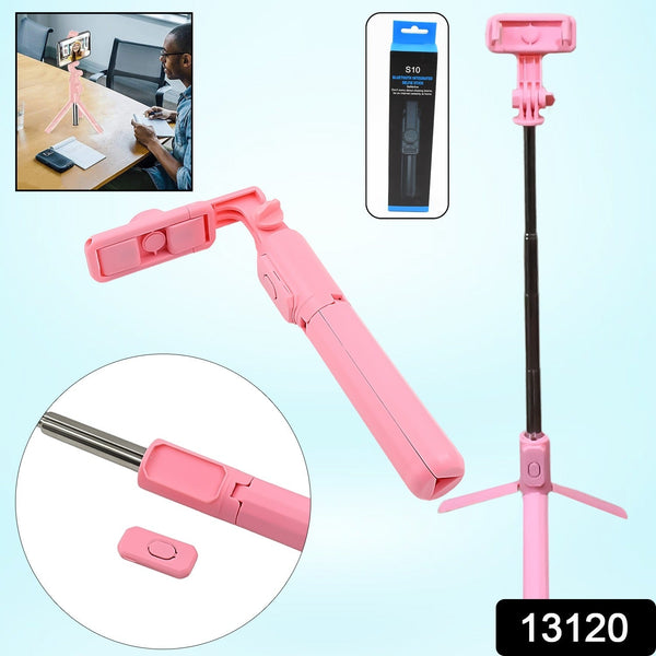 portable foldable selfie stick tripod stabilizer with remote