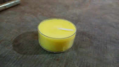 12958 yellow tealight candle 1pc