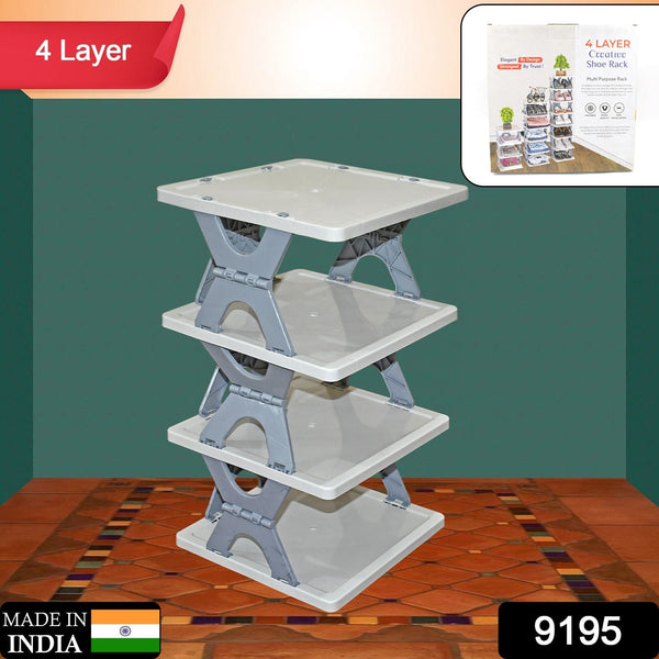 foldable shoe rack 1 pc 4 layers space saving entryway storage