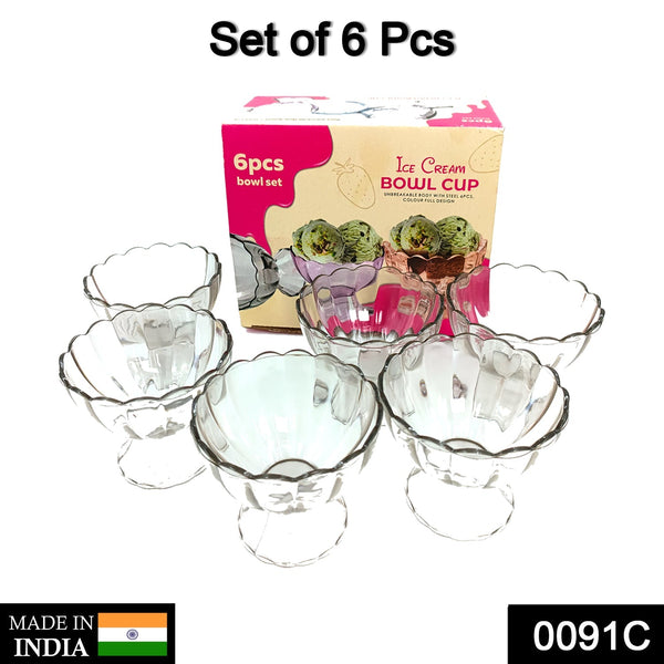 6 piece serving dessert bowl set