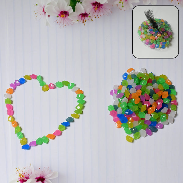 multi color decorative stone for garden lawn aquarium fish tank gravel flower pots decoration pebbles for fish bowl all purpose attractive stone set 2