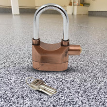 security alarm lock system 3 keys metallic