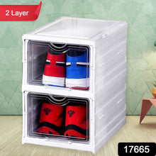 stackable multifunctional storage for clothes foldable drawer shelf basket utility cart rack storage organizer cart for kitchen pantry closet bedroom bathroom laundry 2 layer 1 pc