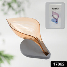 plastic leaf shape soap box soap holder 1 pc with color box