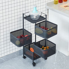 metal high quality kitchen trolley kitchen organizer items and kitchen accessories items for kitchen rack square design for fruits vegetable onion storage kitchen trolley with wheels 4 layer 3 layer
