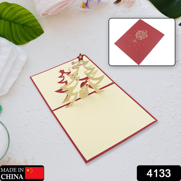 unique 3d pop up wishing card christmas 1 pc