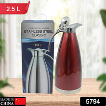 vacuum insulated kettle jug stainless steel 2 5l sizes