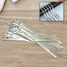 stainless steel cable tie used for solar industrial and home improvement multipurpose high strength self locking zip ties multi purpose tie portable rustproof 100pcs wide application zip tie set for building 100 pcs set 4 6x200mm