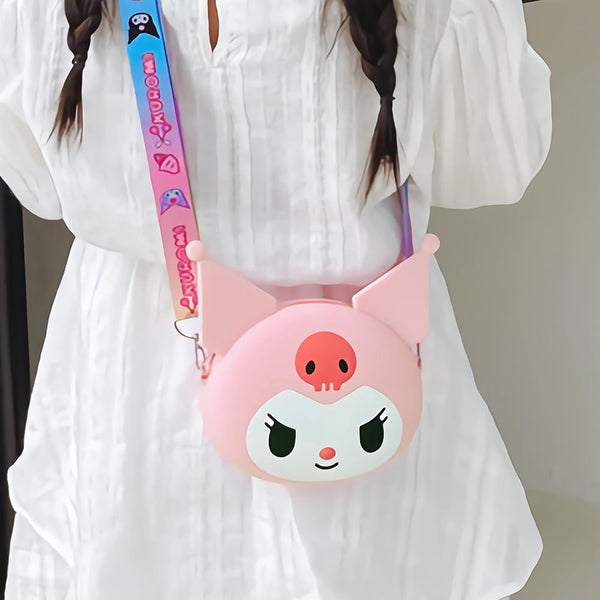 cute cartoon girls backpack shoulder bag purse portable mini silicone handbag girls childrens bag purse for girls women gift girls bag accessories 1 pc mix color