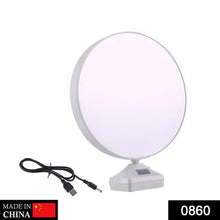 plastic 2 in 1 mirror come photo frame with led light