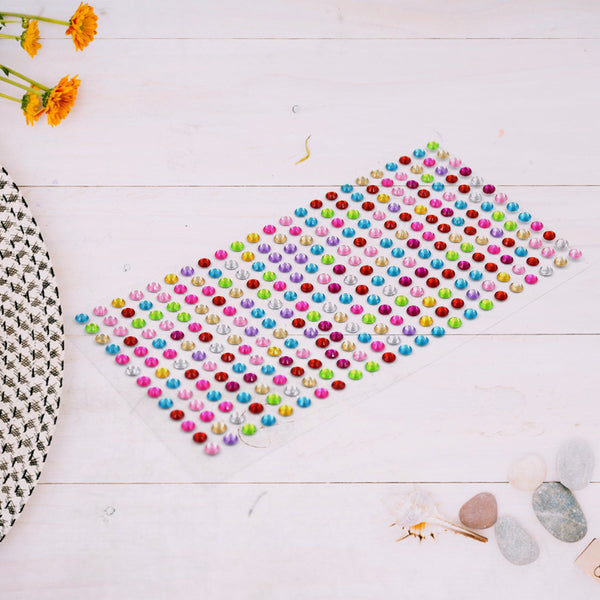 spaceself adhesive multi size shaped shining stones crystals stickers for art craft mobile phone decoration jewelery making school projects creative work