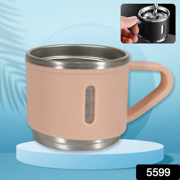stainless steel vacuum coffee tea cup tea mug hot insulated double wall stainless steel coffee and milk cup with handle easy to carry coffee cup 1 pc