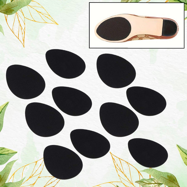 non slip shoe pads rubber shoe sole protector pads self adhesive shoe grips pads stickers non skid for ladies shoes high heels boots 10 pcs set