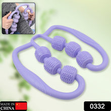 muscle massage roller 6 wheels relieve soreness leg muscle roller fitness roller muscle relaxer massage roller ring clip all round massaging uniform force elastic pp drop shaped for home use 1 pc