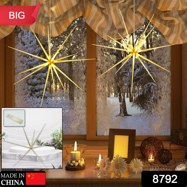 3d gold star hanging decoration star acrylic look hanging luminous star for windows home garden festive embellishments for holiday parties weddings birthday home decoration big