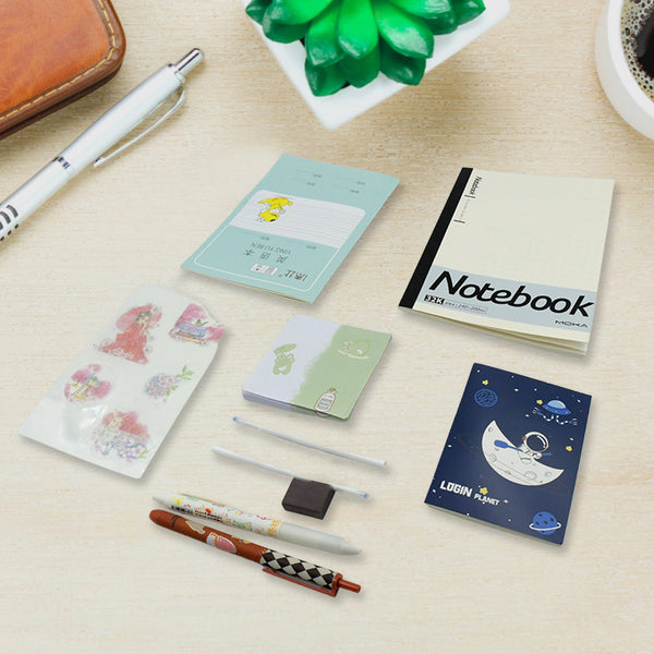 cartoon stationery box cartoon design school box book diary pen eraser sharpner sticker pen refill student gift school box 1 box 2