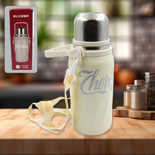 stainless steel vacuum insulated water bottle leak proof flask for tea coffee reusable water bottle with hanging strap bottle for hot cold drinks wide mouth water flask 1200 ml