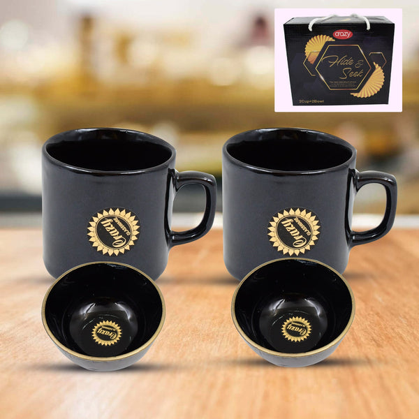 hide seek ceramic tea cups round serving bowls 4pcs