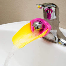 faucet extender easy use for hand washing for kids toddlers babies and children silicone sink handle extender fun hand washing solution cute duck mouth design wash helper bathroom sink for babies and children 1 pc