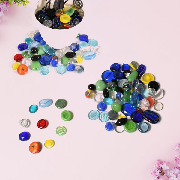 multi color decorative stone for garden lawn aquarium fish tank gravel flower pots decoration pebbles for fish bowl all purpose attractive stone set 1